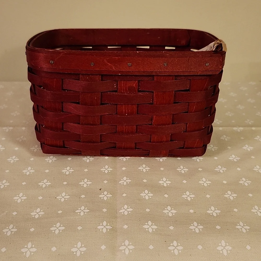 Longaberger Small Red Recipe Basket